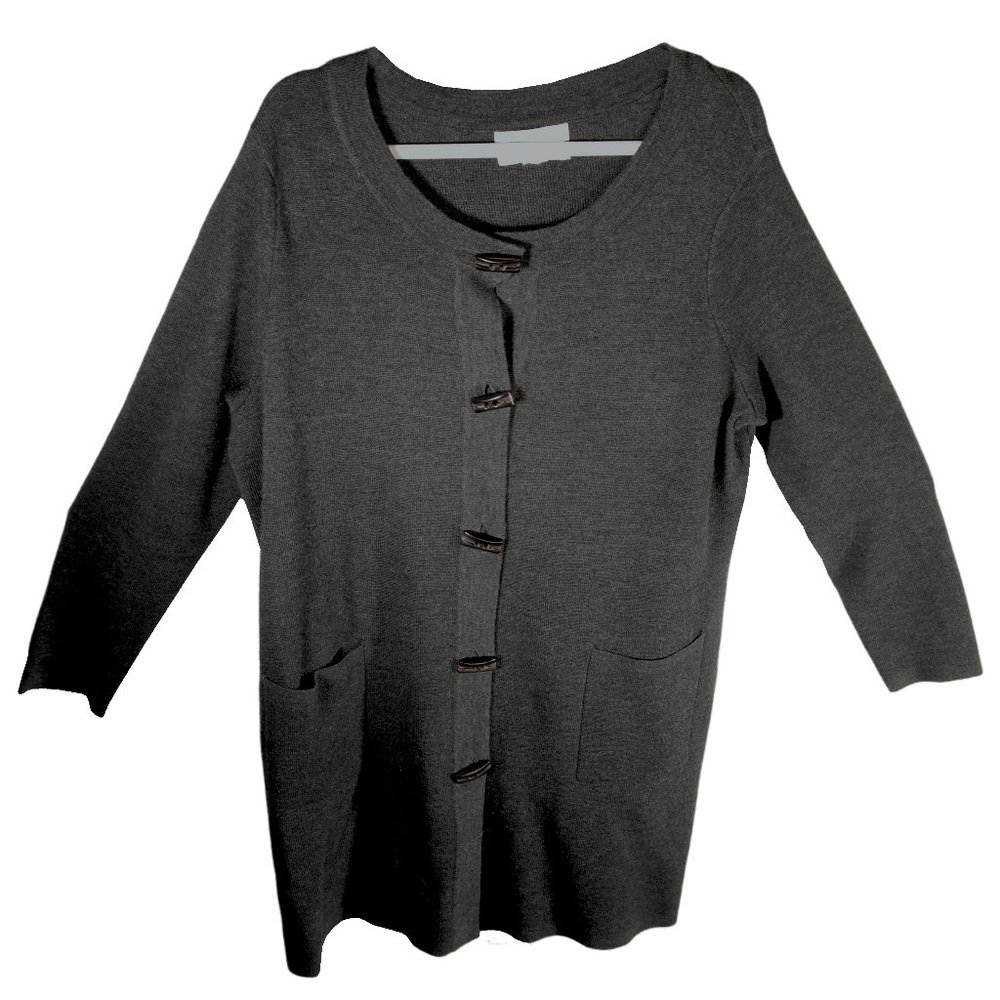 Ellen Tracy Sweater Dress Cardigan Ladies Sz XL